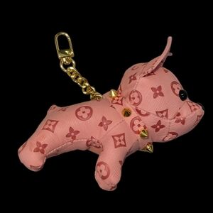 Pink Pup Bag Charm Keychain – Designer Inspired Dog Accessory